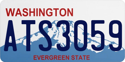 WA license plate ATS3059