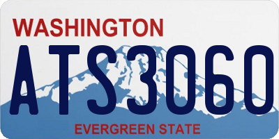 WA license plate ATS3060