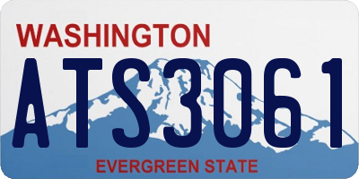 WA license plate ATS3061