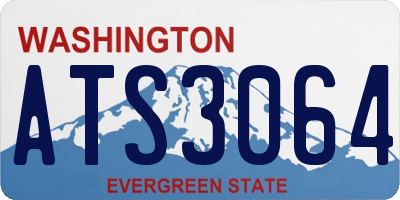 WA license plate ATS3064