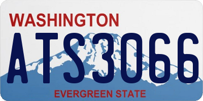WA license plate ATS3066