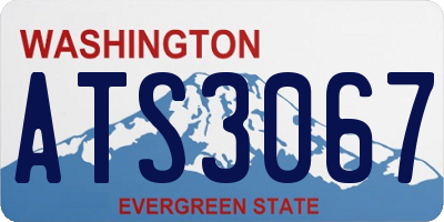 WA license plate ATS3067