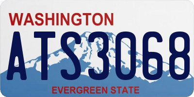 WA license plate ATS3068