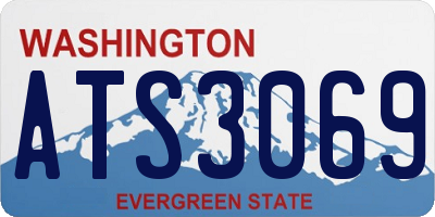 WA license plate ATS3069