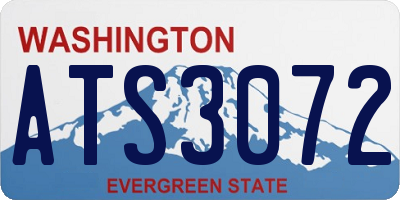 WA license plate ATS3072