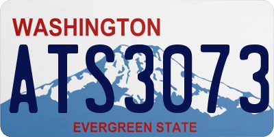 WA license plate ATS3073
