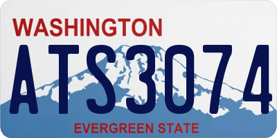WA license plate ATS3074