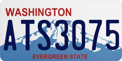 WA license plate ATS3075