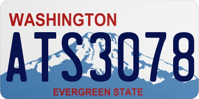 WA license plate ATS3078