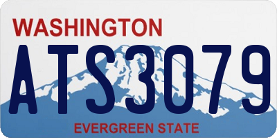 WA license plate ATS3079