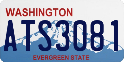 WA license plate ATS3081