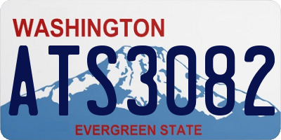 WA license plate ATS3082