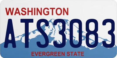 WA license plate ATS3083