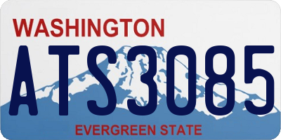 WA license plate ATS3085