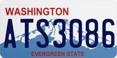 WA license plate ATS3086