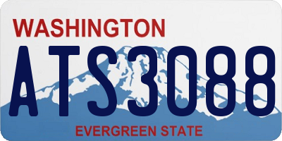 WA license plate ATS3088