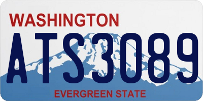 WA license plate ATS3089