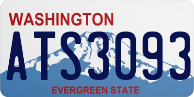 WA license plate ATS3093