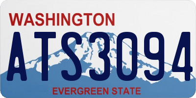 WA license plate ATS3094