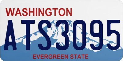 WA license plate ATS3095