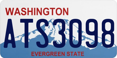 WA license plate ATS3098