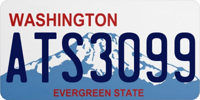 WA license plate ATS3099