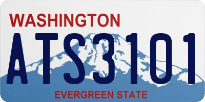 WA license plate ATS3101
