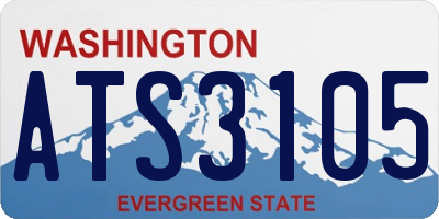 WA license plate ATS3105