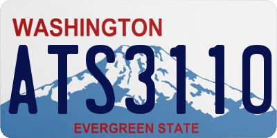 WA license plate ATS3110