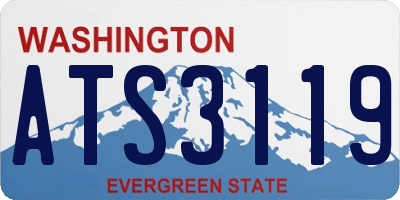 WA license plate ATS3119