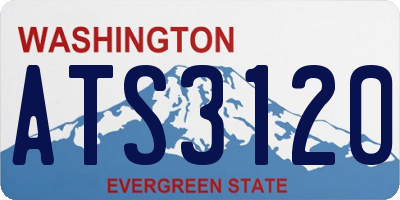WA license plate ATS3120