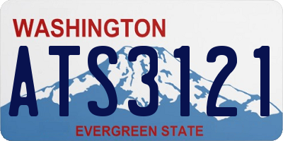 WA license plate ATS3121