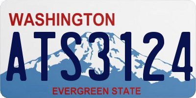 WA license plate ATS3124