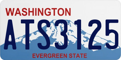WA license plate ATS3125