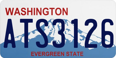 WA license plate ATS3126