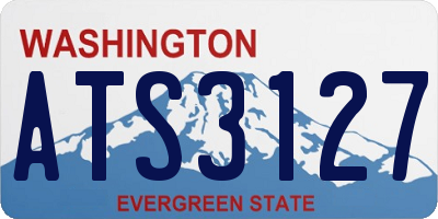 WA license plate ATS3127