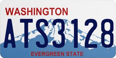 WA license plate ATS3128