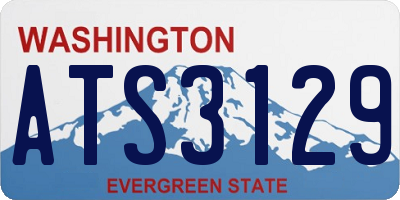 WA license plate ATS3129
