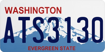 WA license plate ATS3130