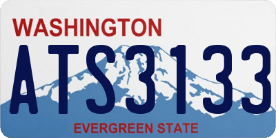 WA license plate ATS3133