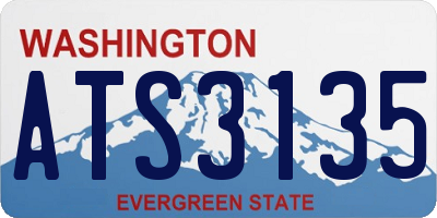 WA license plate ATS3135