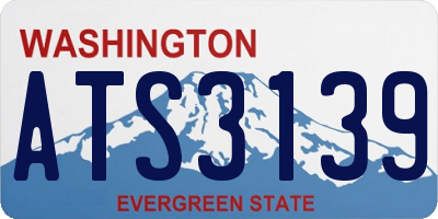 WA license plate ATS3139