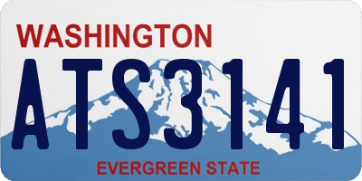 WA license plate ATS3141