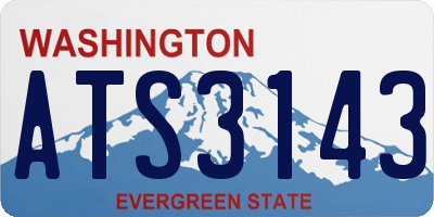 WA license plate ATS3143