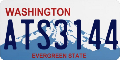 WA license plate ATS3144