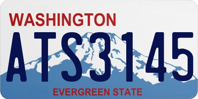 WA license plate ATS3145