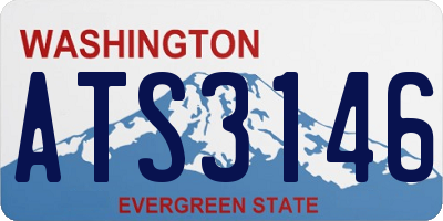 WA license plate ATS3146