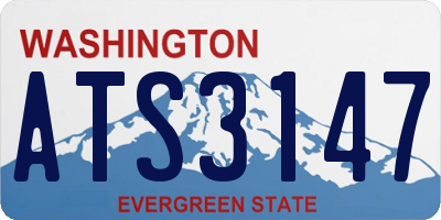 WA license plate ATS3147