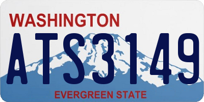 WA license plate ATS3149