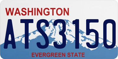 WA license plate ATS3150